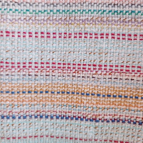 Dylan Women's Boho Pullover Top Sz L/XL Striped Boxy Summer Multicolored Beachy - Picture 3 of 10